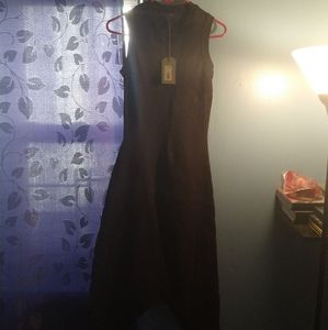 ALL Saints Ribbed Maxi Dress Black Sz 4